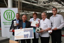 Übergabe von 100 Zahnboxen für Sportvereine