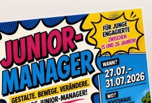 Flyer Juniormanager Sommerferien 2026
