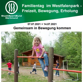 Flyer Familientag Westfalenpark 2021