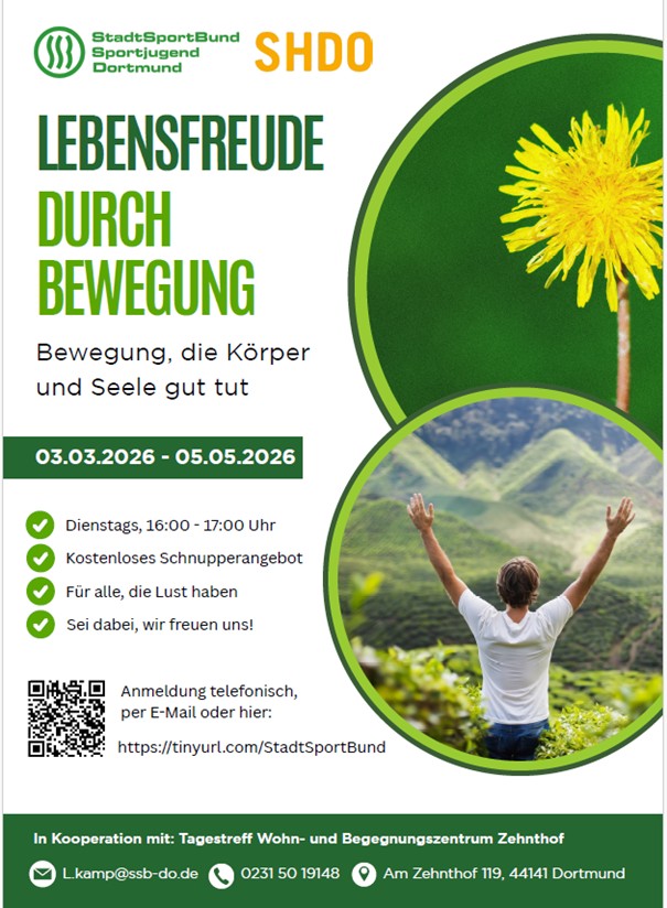 Lebensfreude durch Bewegung