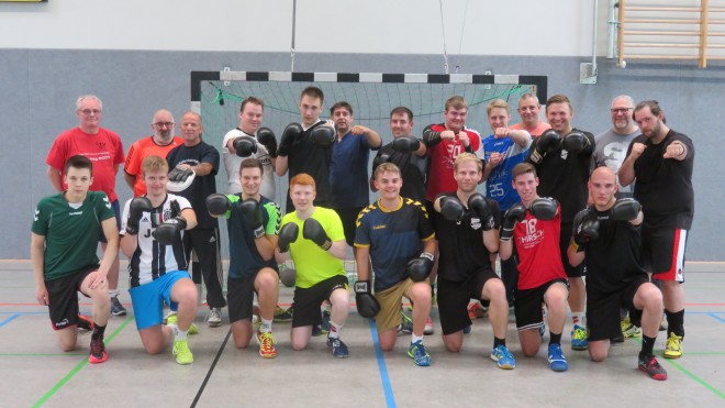 Boxtraining mit Handballern 2018