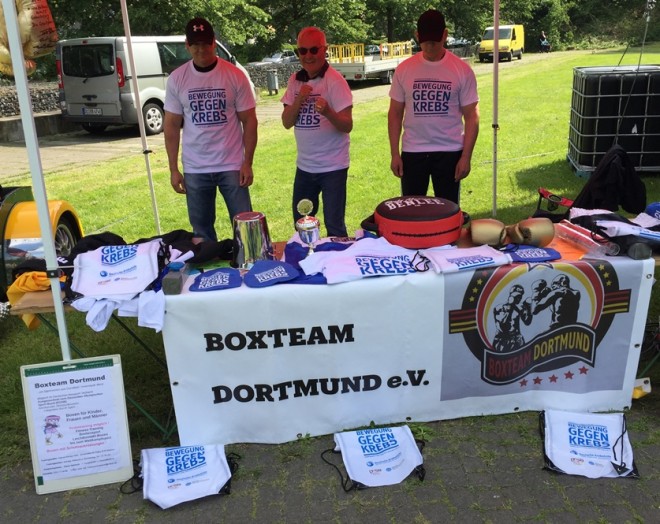 "Bewegung gegen Krebs" wird unterstützt durch das Boxteam Dortmund